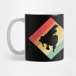 Retro Vintage 80s Piano Gift For Pianists Mug